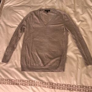 Banana Republic Gray V-Neck Sweater